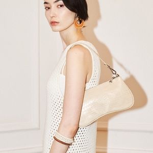 NIB JW PEI Ivory Eva Shoulder Bag Vegan Leather